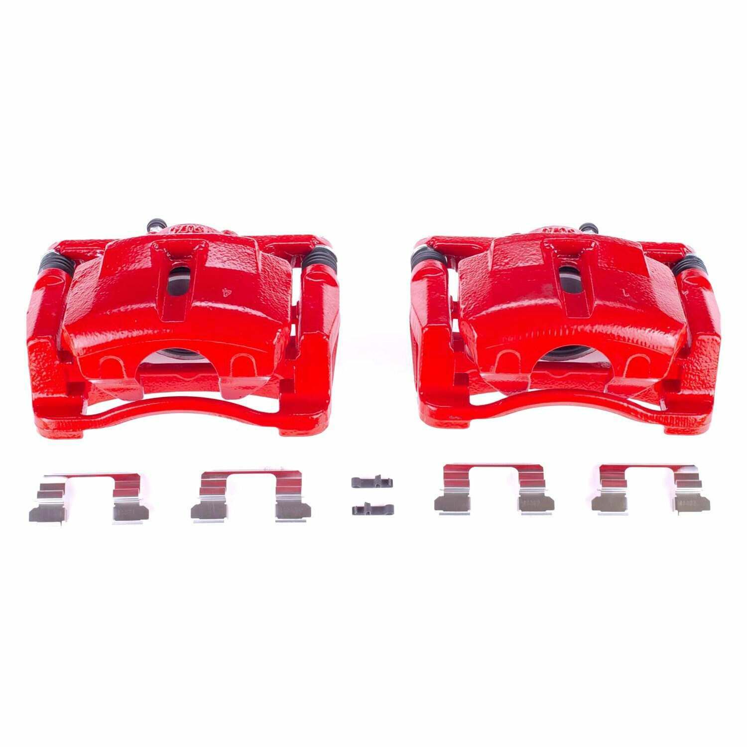Power Stop 13-18 Mazda CX-5 Front Red Calipers w/Brackets - Pair - S7120