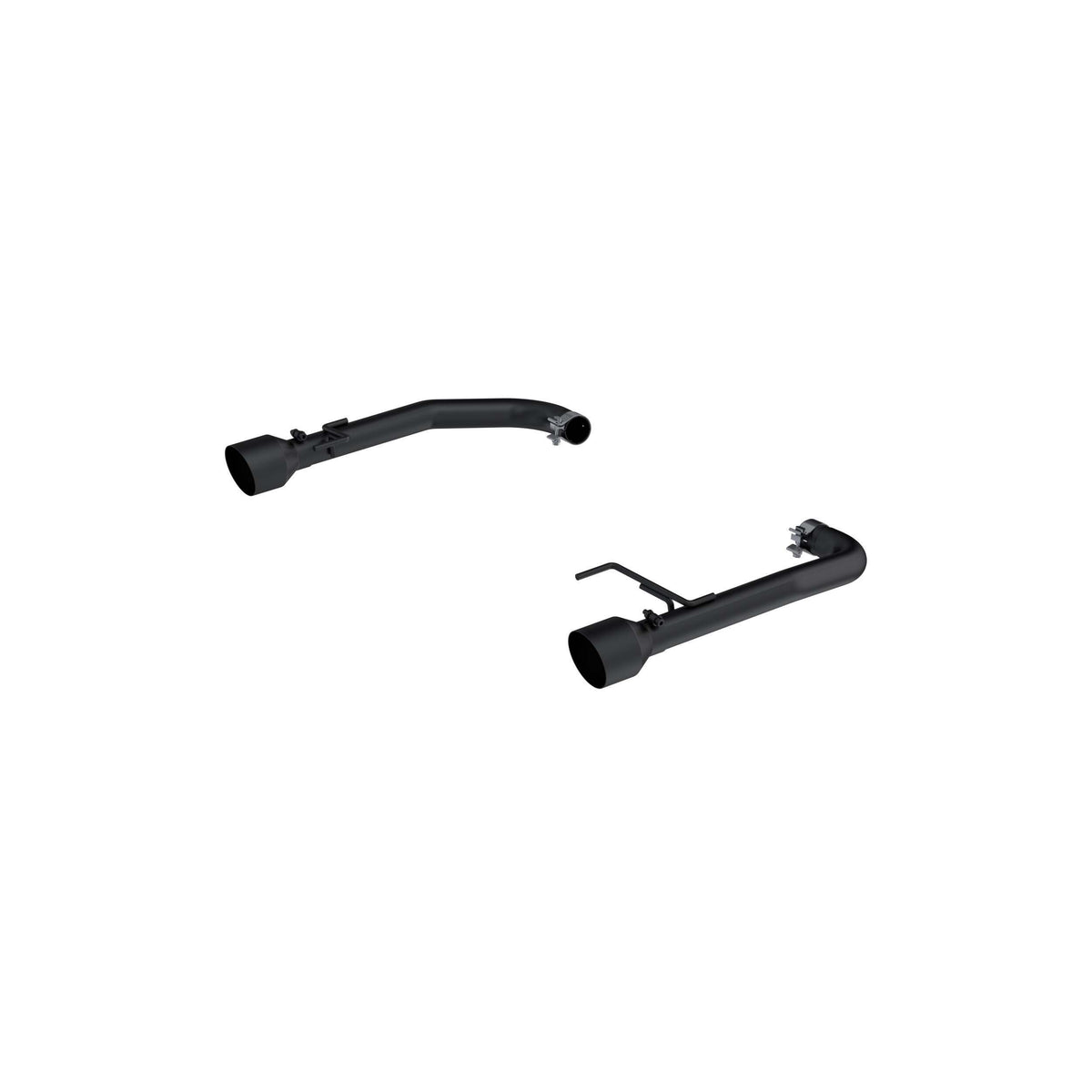 MBRP Aluminized Steel 2.5" Axle-Back Dual Rear Exit - Black Coated Tips (2015-2023 Mustang 2.3L EcoBoost) - S7247BLK