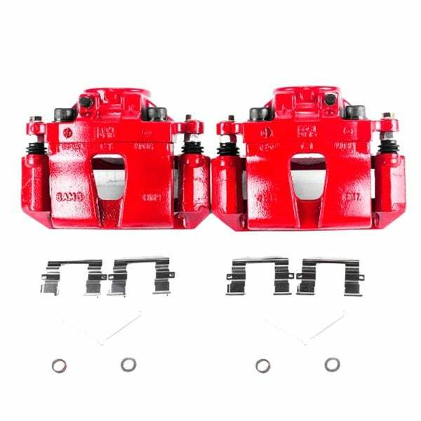Power Stop 15-18 Hyundai Sonata Front Red Calipers w/Brackets - Pair - S7324