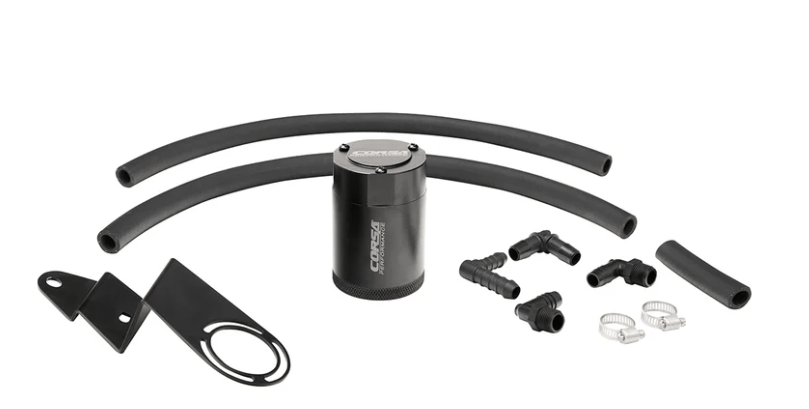 Corsa Performance Aluminum Oil Catch Can w/ Bracket (2022-2024 Tundra 3.4L V6) - CC0020