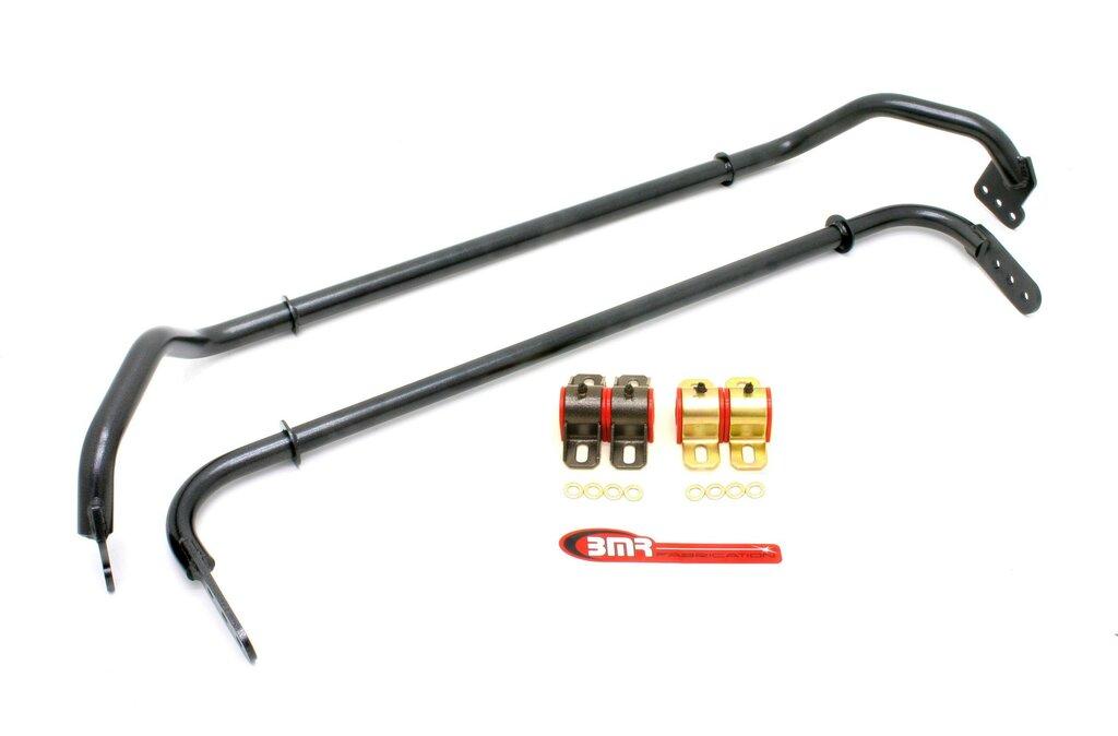 BMR SB030H 2010-2012 5th Gen Camaro Sway Bar Kit With Bushings, Front (SB016) And Rear (SB017) (Black Hammertone)