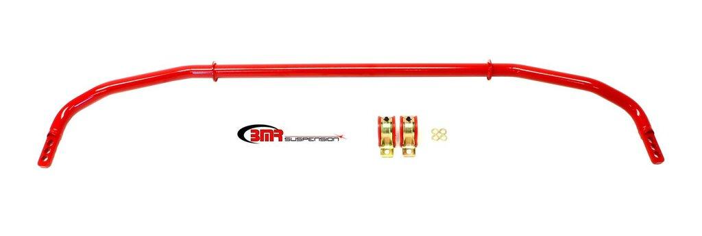 BMR SB033R 2012-2015 5th Gen Camaro Swaybar Kit With Bushings, Rear, Adjustable, Hollow 32mm (Red)