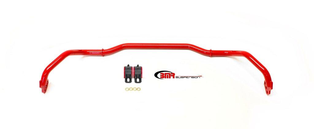 BMR SB038R 2013-2015 5th Gen Camaro Sway Bar Kit With Bushings, Front, Adjustable, Hollow 29mm (Red)