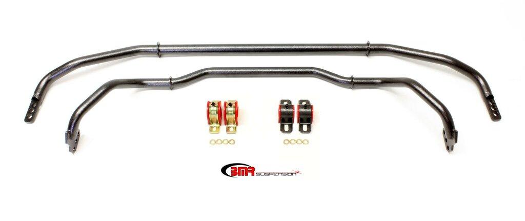 BMR SB039H 2013-2015 5th Gen Camaro Sway Bar Kit With Bushings, Front (SB038) And Rear (SB033) (SB038H) and rear (SB033H) (Black Hammertone)
