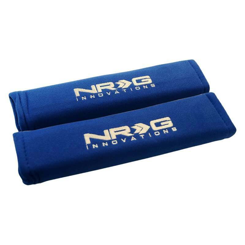 NRG Seat Belt Pads 2.7" (wide) x 11" - Blue (2piece) Short - SBP-27BL