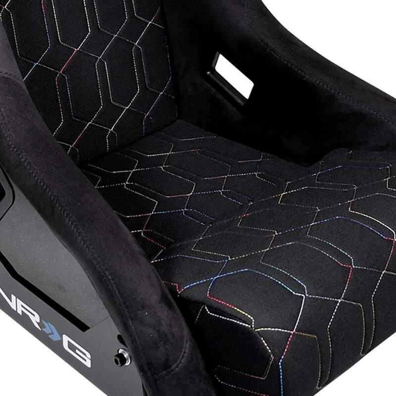 NRG FRP Bucket Seat Cushion- Multi Color Geometric 3 pcs seat cushion - SC-300-GS01MC