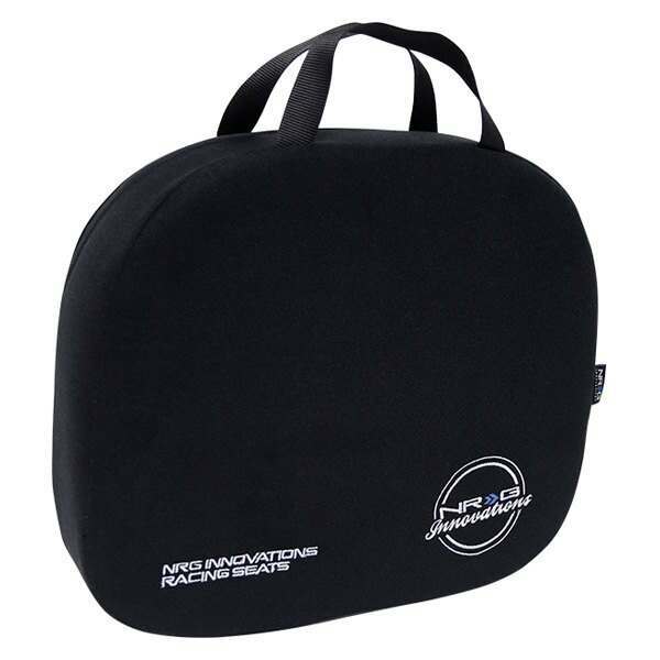 NRG Racing Seat Cushion- One Piece, memory foam, nylon black with white stitching - SC-WHD01