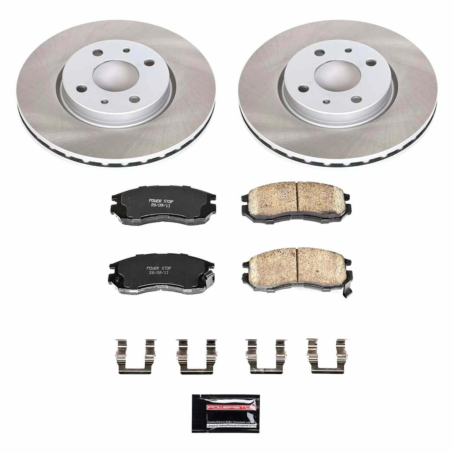 Power Stop 93-95 Eagle Summit Front Semi-Coated Rotor Kit - SC1090