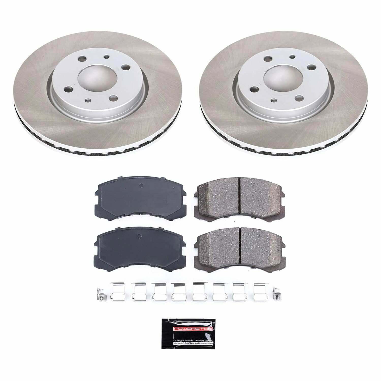 Power Stop 02-07 Mitsubishi Lancer Front Semi-Coated Rotor Kit - SC1092