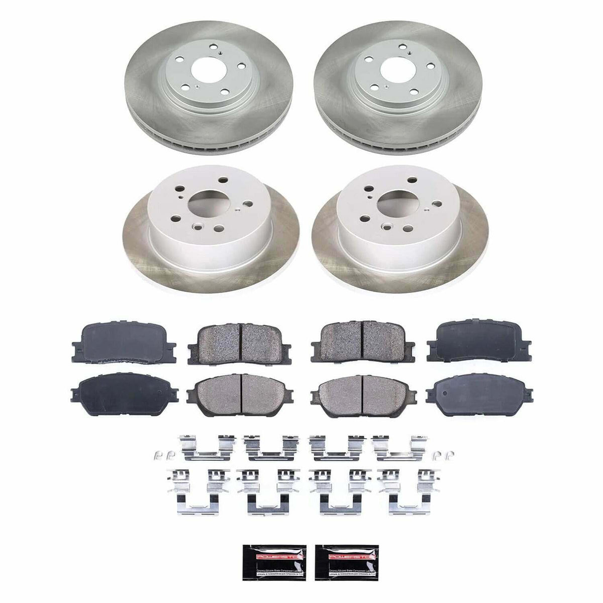 Power Stop 02-03 Lexus ES300 Front and Rear Semi-Coated Rotor Kit - SC1142