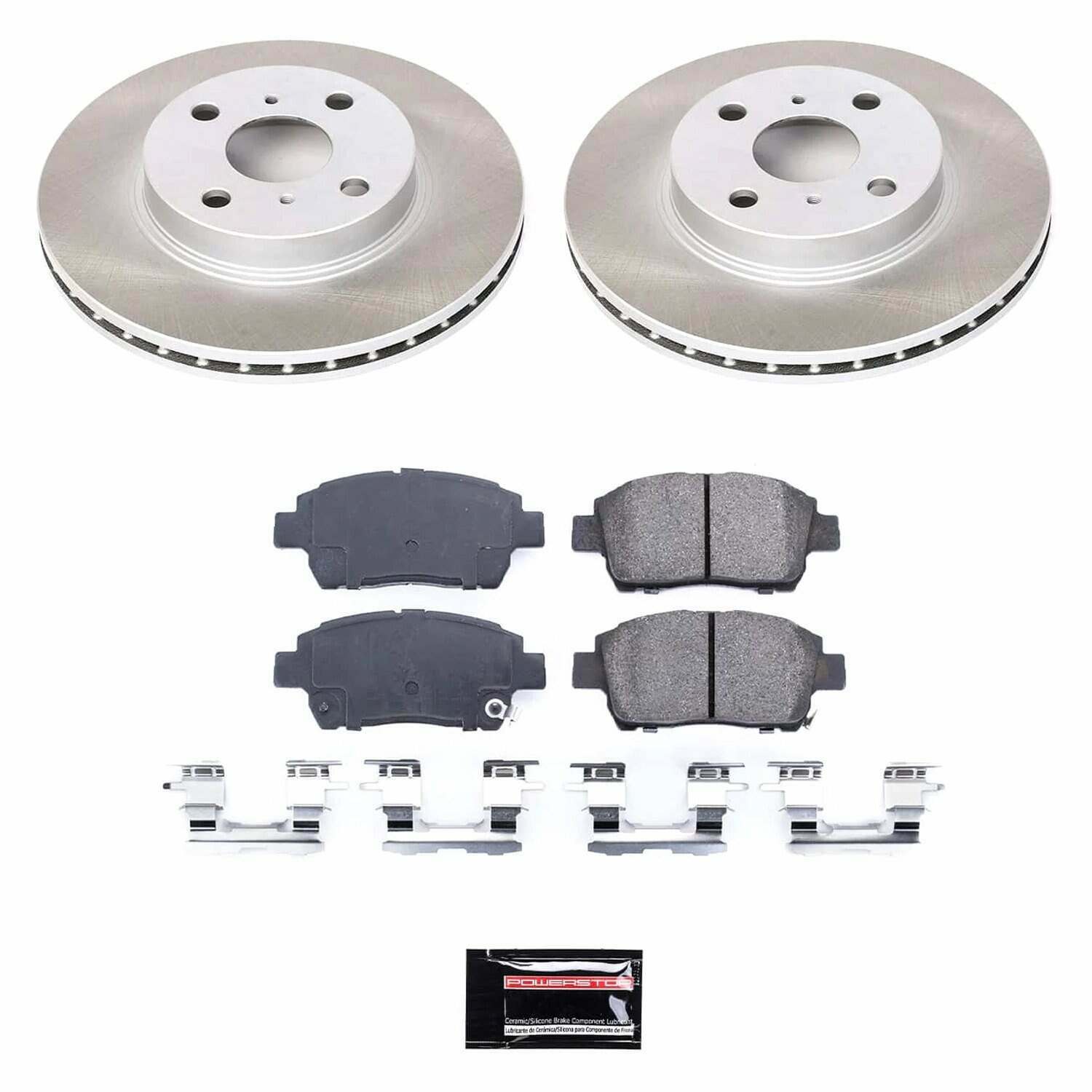 Power Stop 01-03 Toyota Prius Front Semi-Coated Rotor Kit - SC1153
