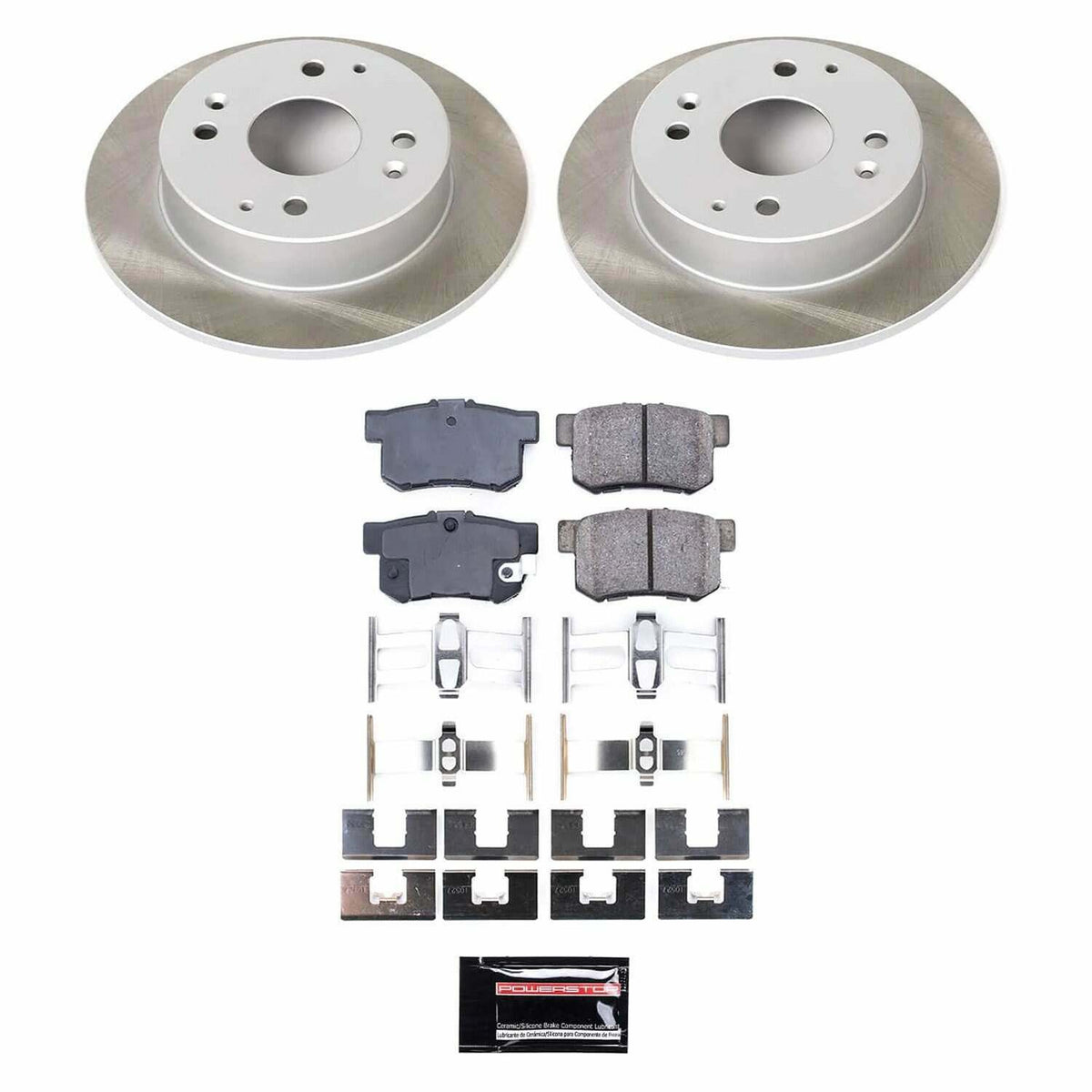 Power Stop 98-02 Honda Accord Rear Semi-Coated Rotor Kit - SC1244