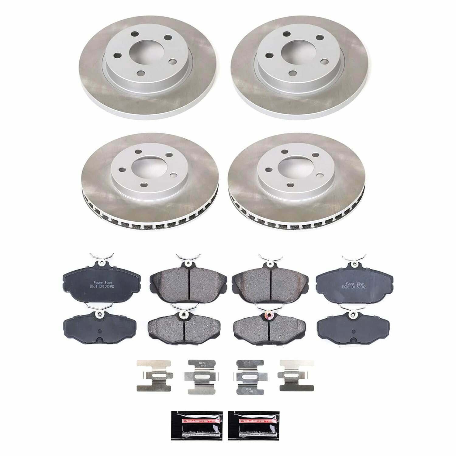 Power Stop 94-00 Ford Taurus Front and Rear Semi-Coated Rotor Kit - SC1328