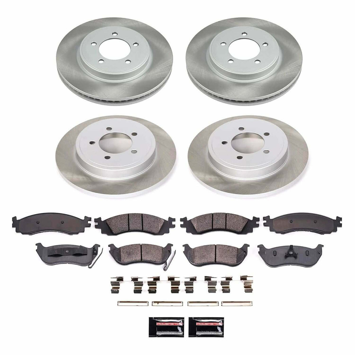 Power Stop 06-10 Ford Explorer Front and Rear Semi-Coated Rotor Kit - SC1443
