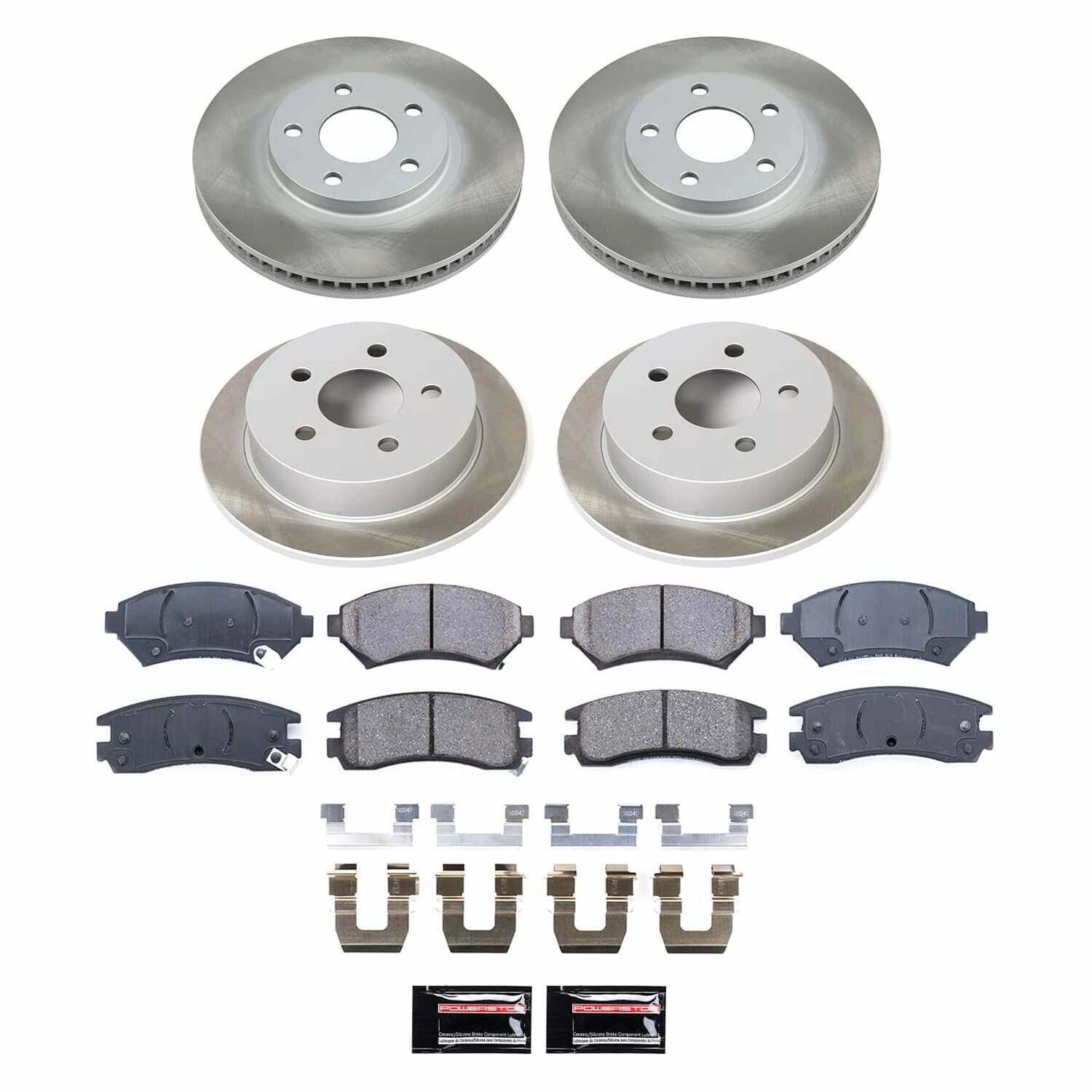 Power Stop 00-05 Chevrolet Impala Front and Rear Semi-Coated Rotor Kit - SC1544