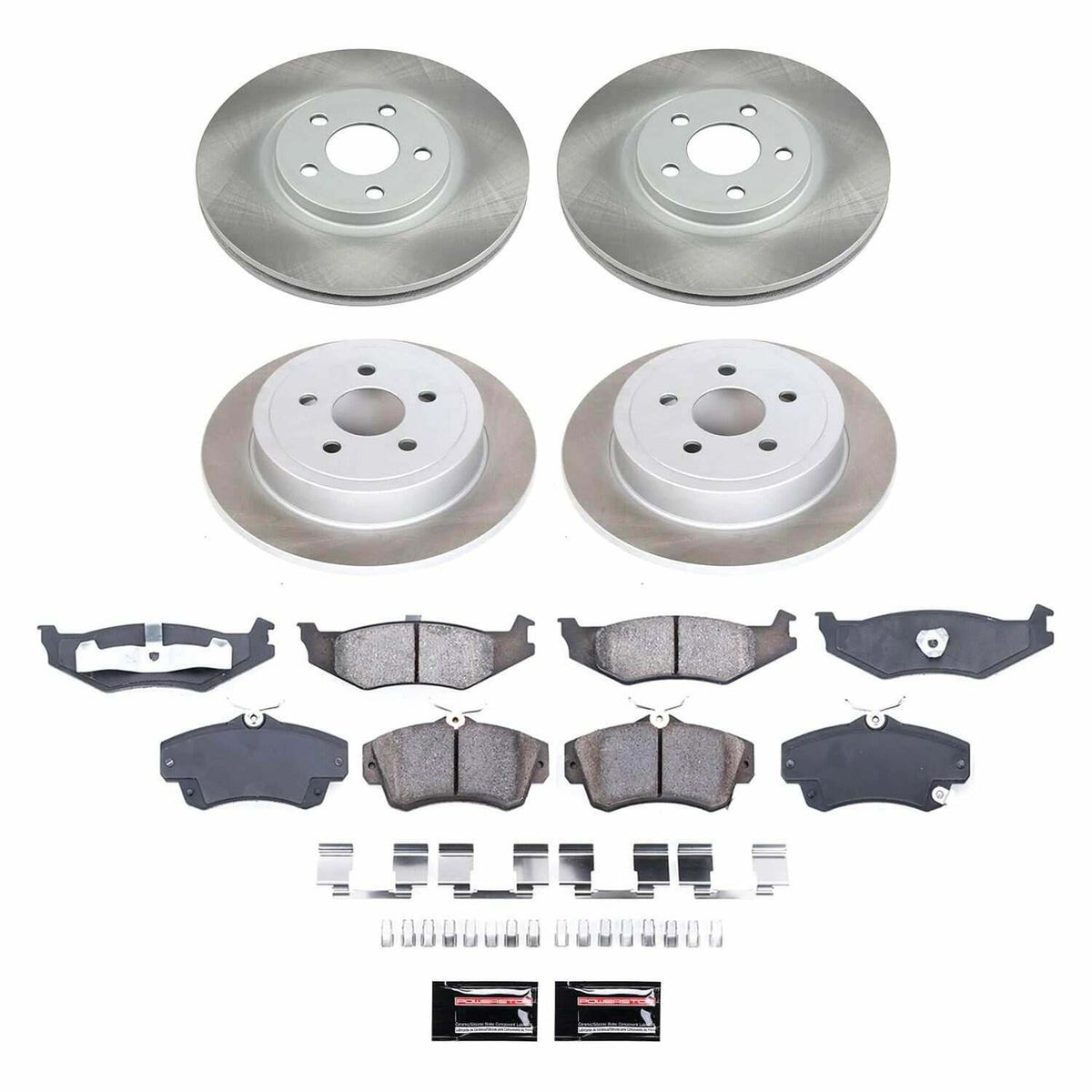 Power Stop 01-03 Chrysler PT Cruiser Front and Rear Semi-Coated Rotor Kit - SC1705