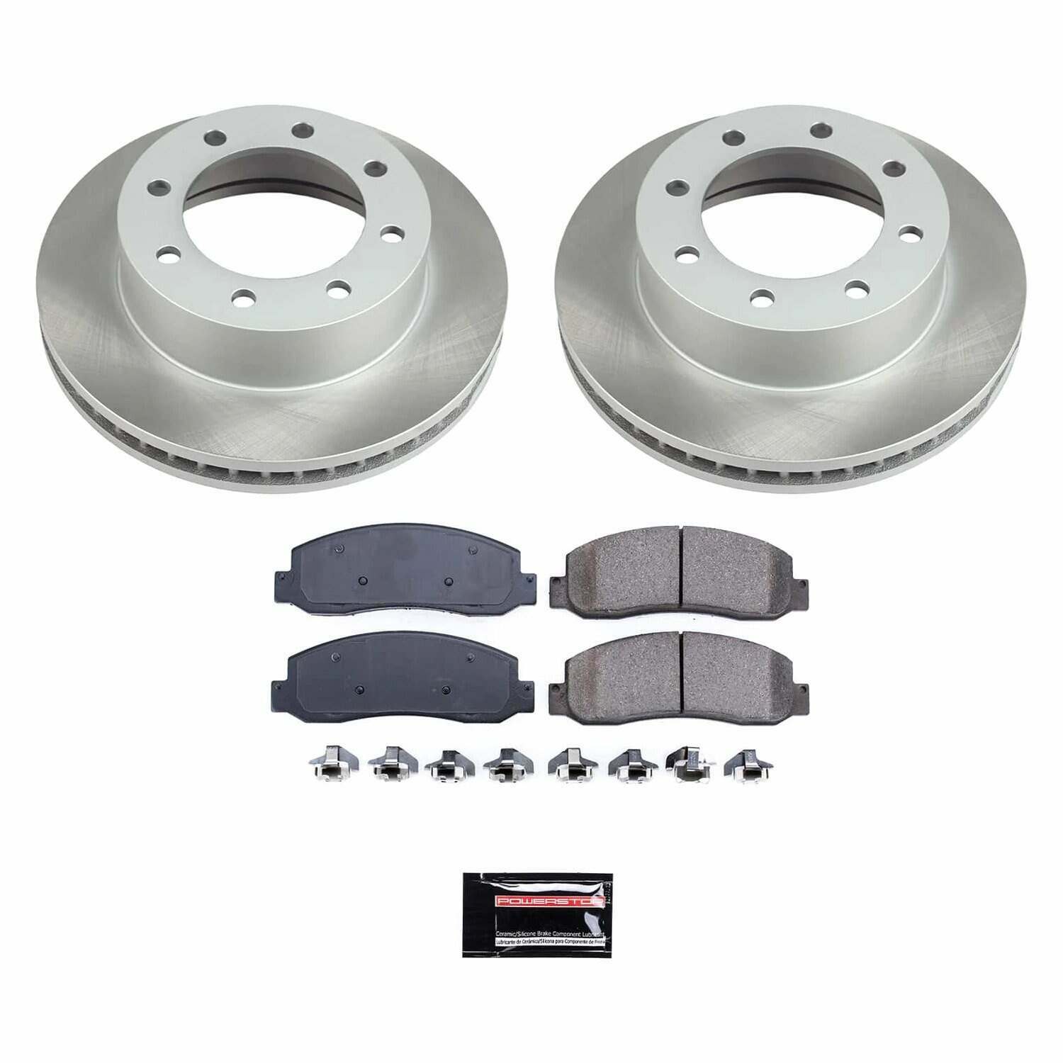 Power Stop 10-12 Ford F-450 Super Duty Front Semi-Coated Rotor Kit - SC1781