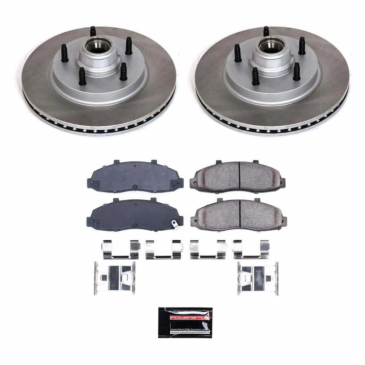 Power Stop 2004 Ford F-150 Heritage Front Semi-Coated Rotor Kit - SC1866