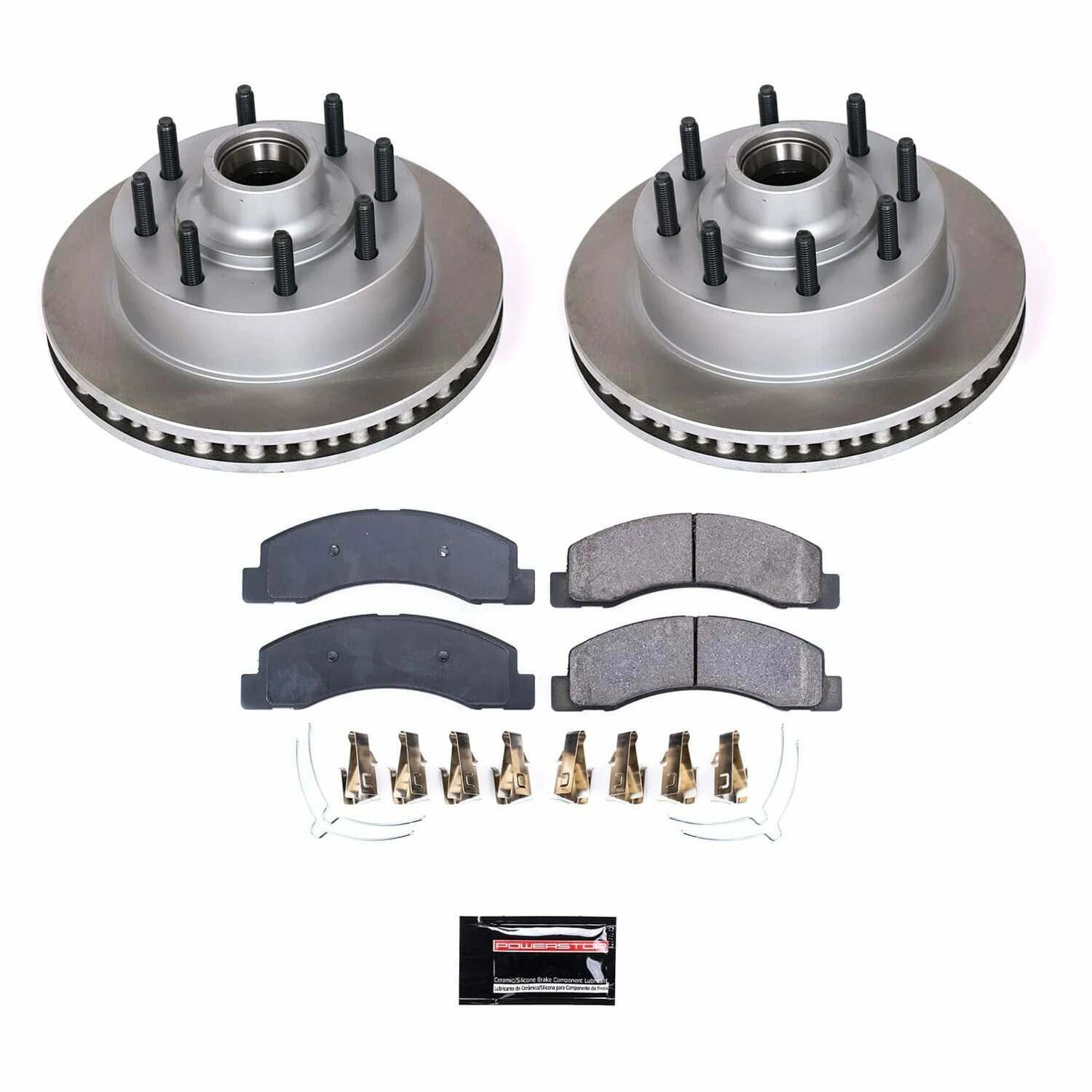 Power Stop 99-02 Ford F-350 Super Duty Front Semi-Coated Rotor Kit - SC1893