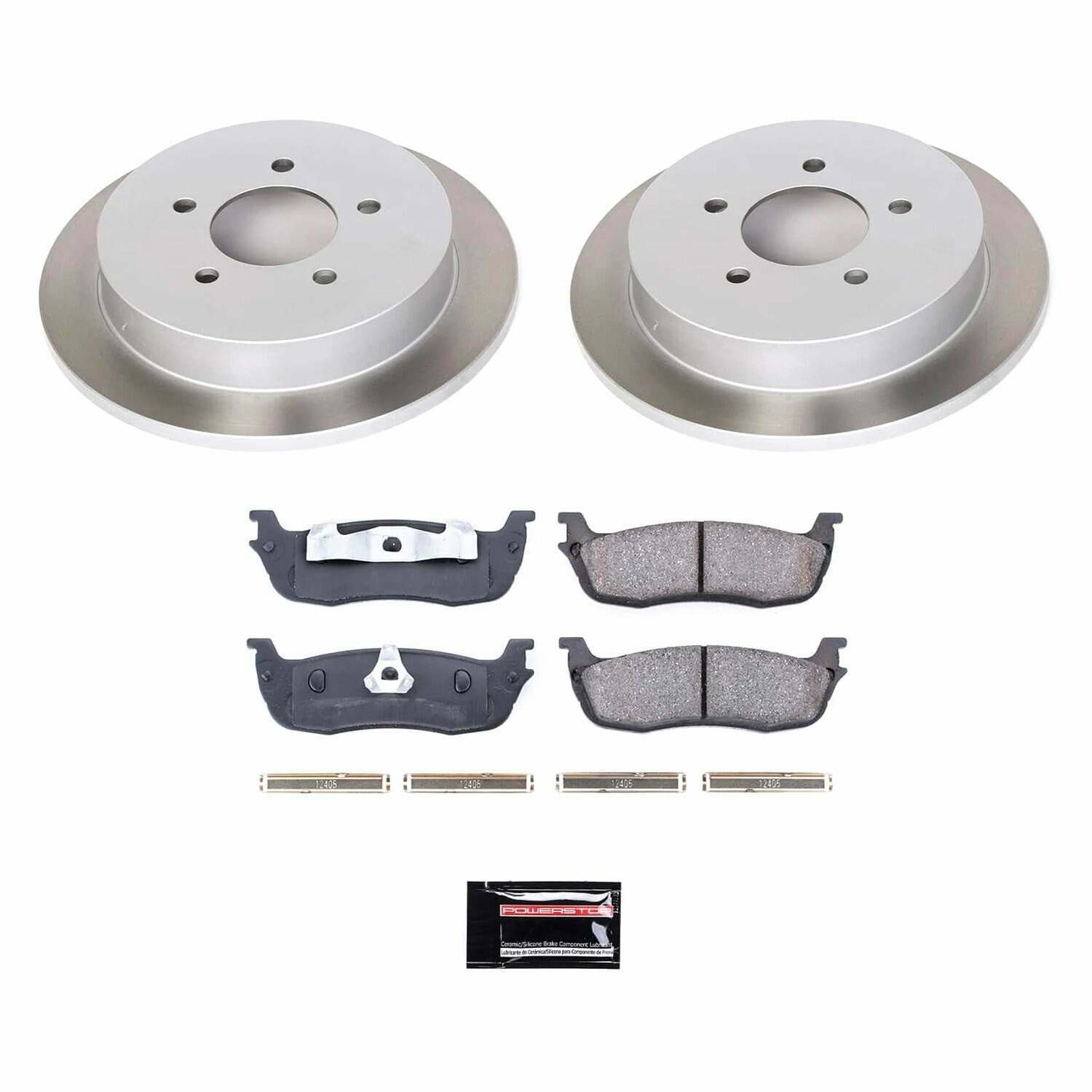 Power Stop 00-02 Lincoln Navigator Rear Semi-Coated Rotor Kit - SC1913