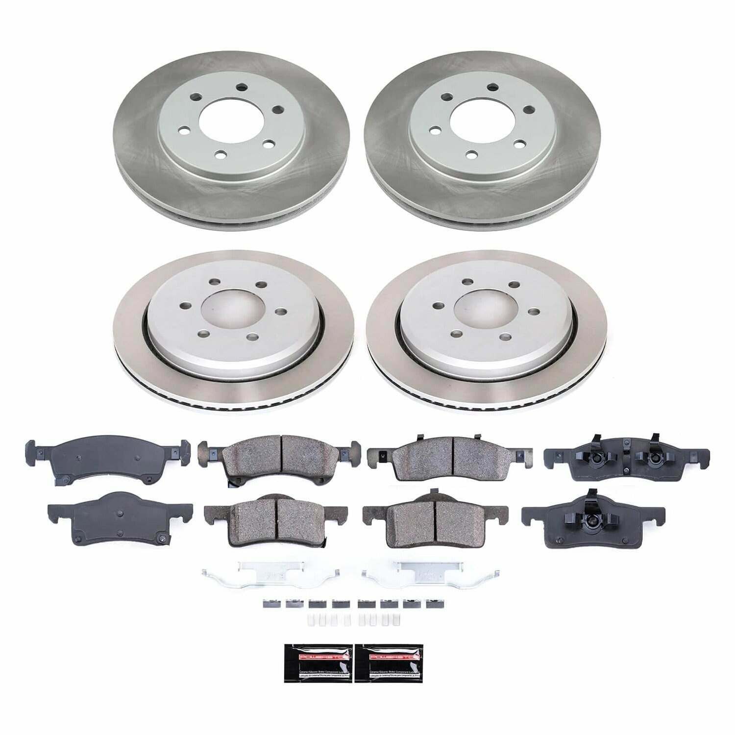 Power Stop 02-06 Ford Expedition Front and Rear Semi-Coated Rotor Kit - SC1934