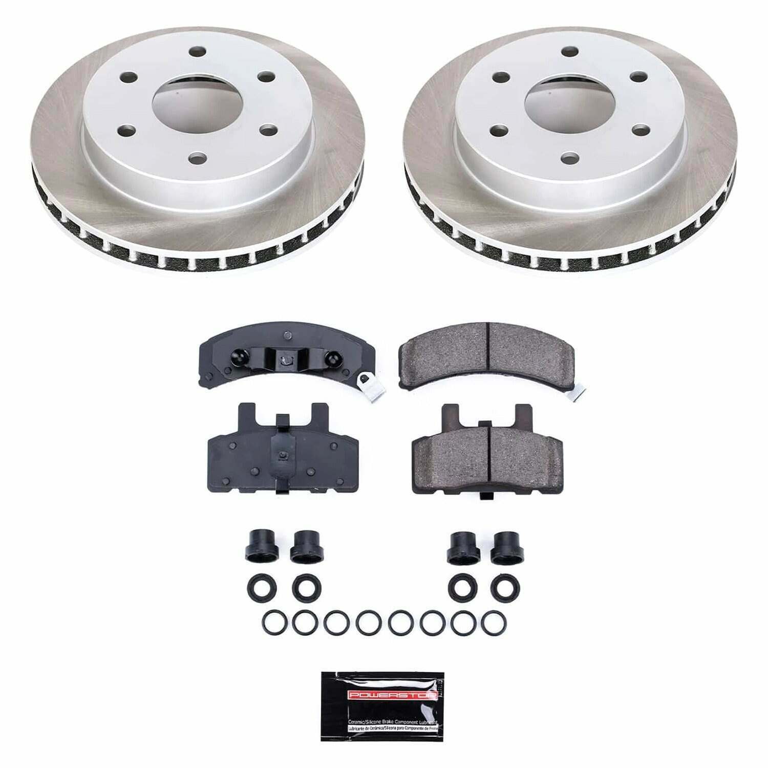 Power Stop 92-00 GMC Yukon Front Semi-Coated Rotor Kit - SC1970