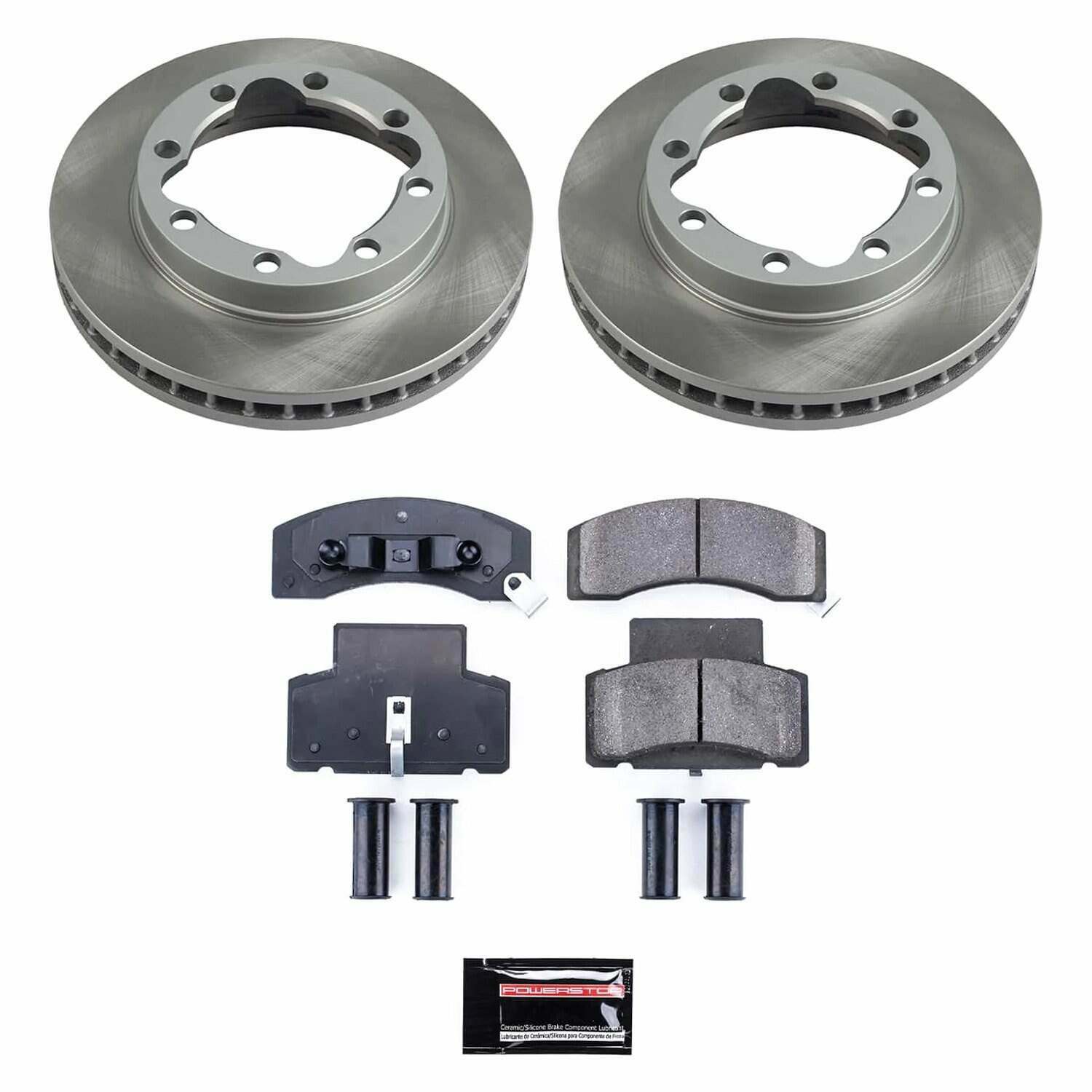 Power Stop 90-00 GMC K3500 Front Semi-Coated Rotor Kit - SC1992