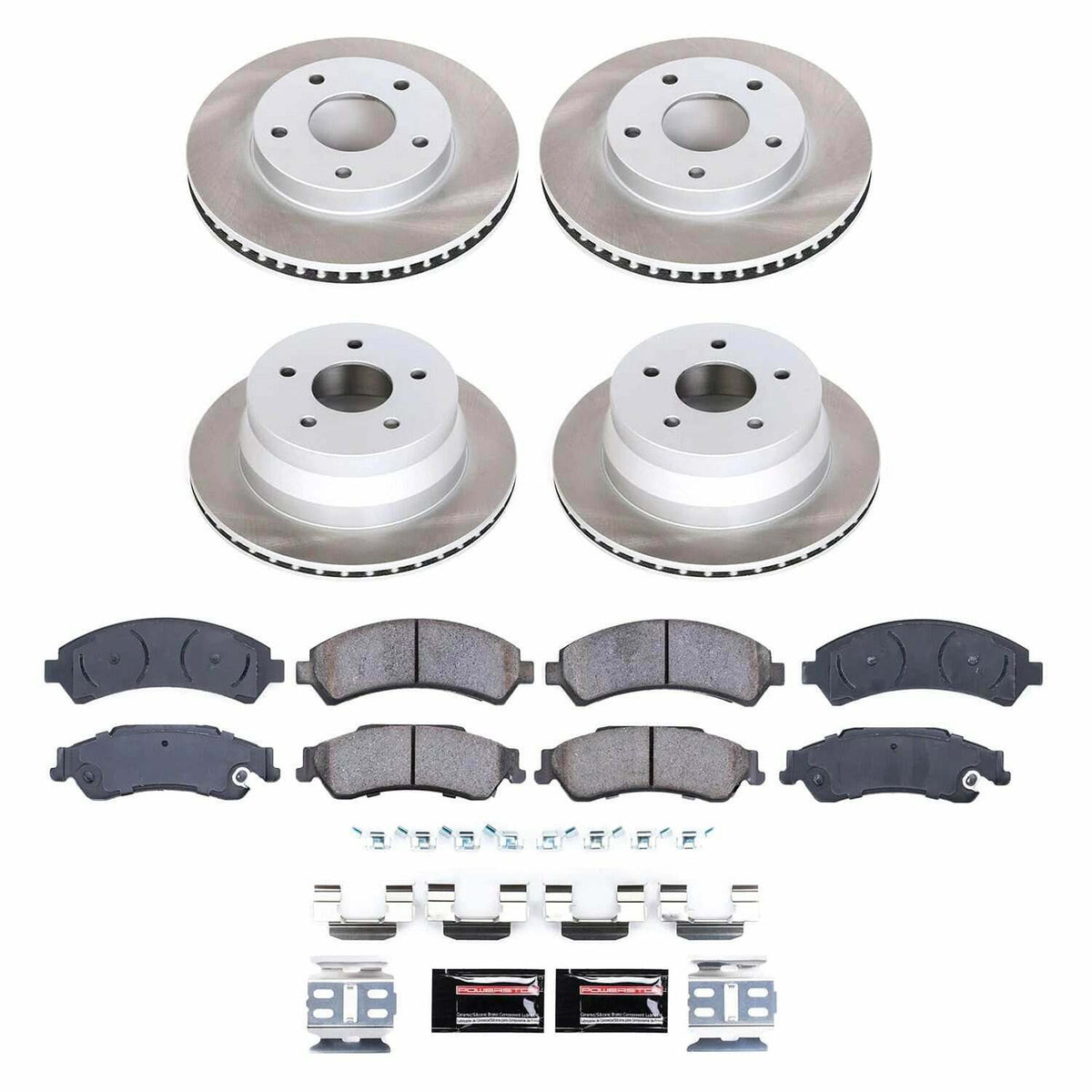 Power Stop 97-05 Chevrolet Blazer Front and Rear Semi-Coated Rotor Kit - SC2005