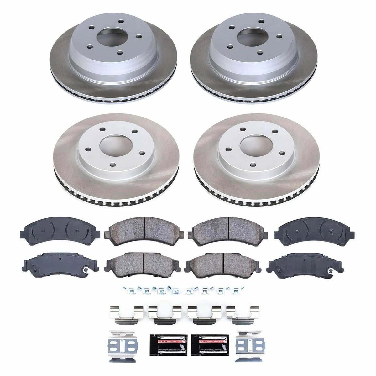 Power Stop 98-05 Chevrolet Blazer Front and Rear Semi-Coated Rotor Kit - SC2006
