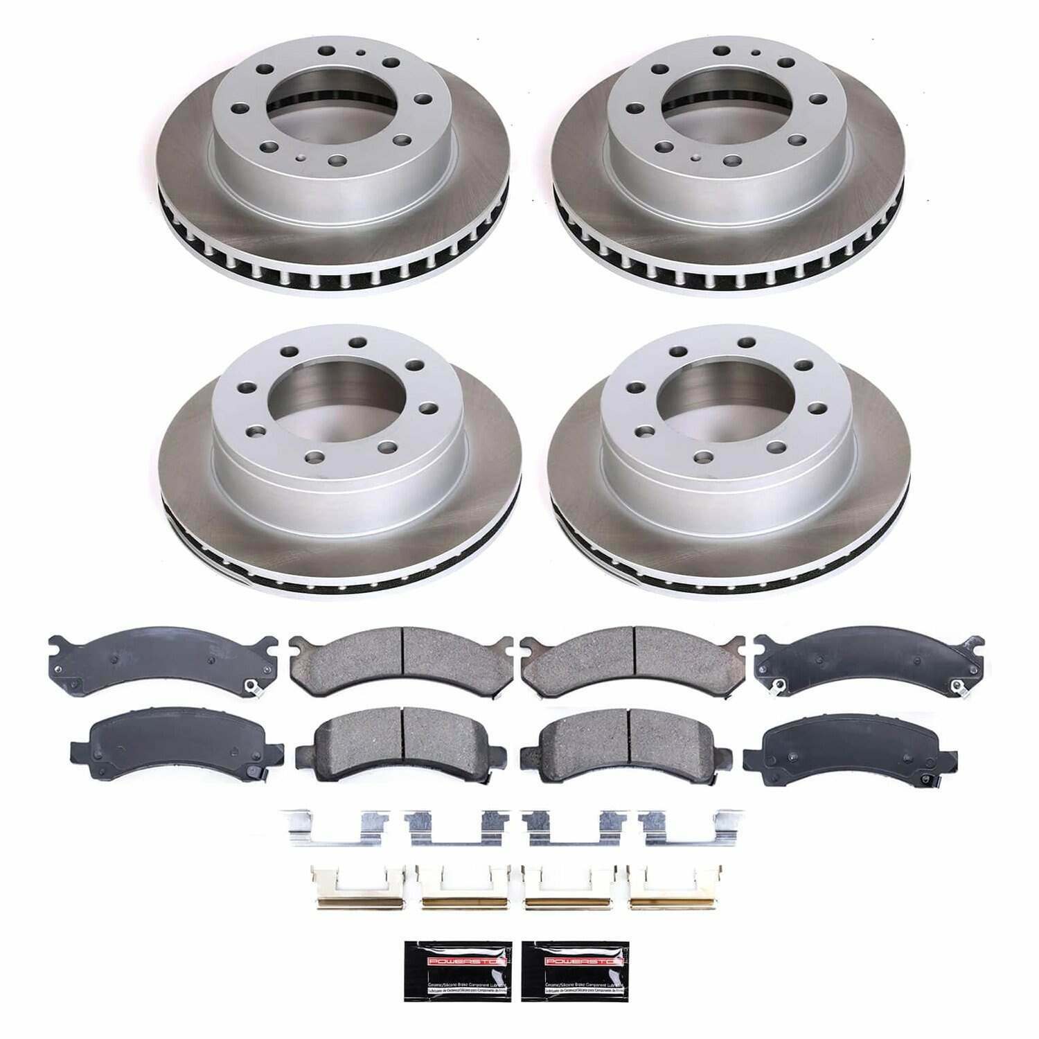 Power Stop 06-16 Chevrolet Express 2500 Front and Rear Semi-Coated Rotor Kit - SC2029