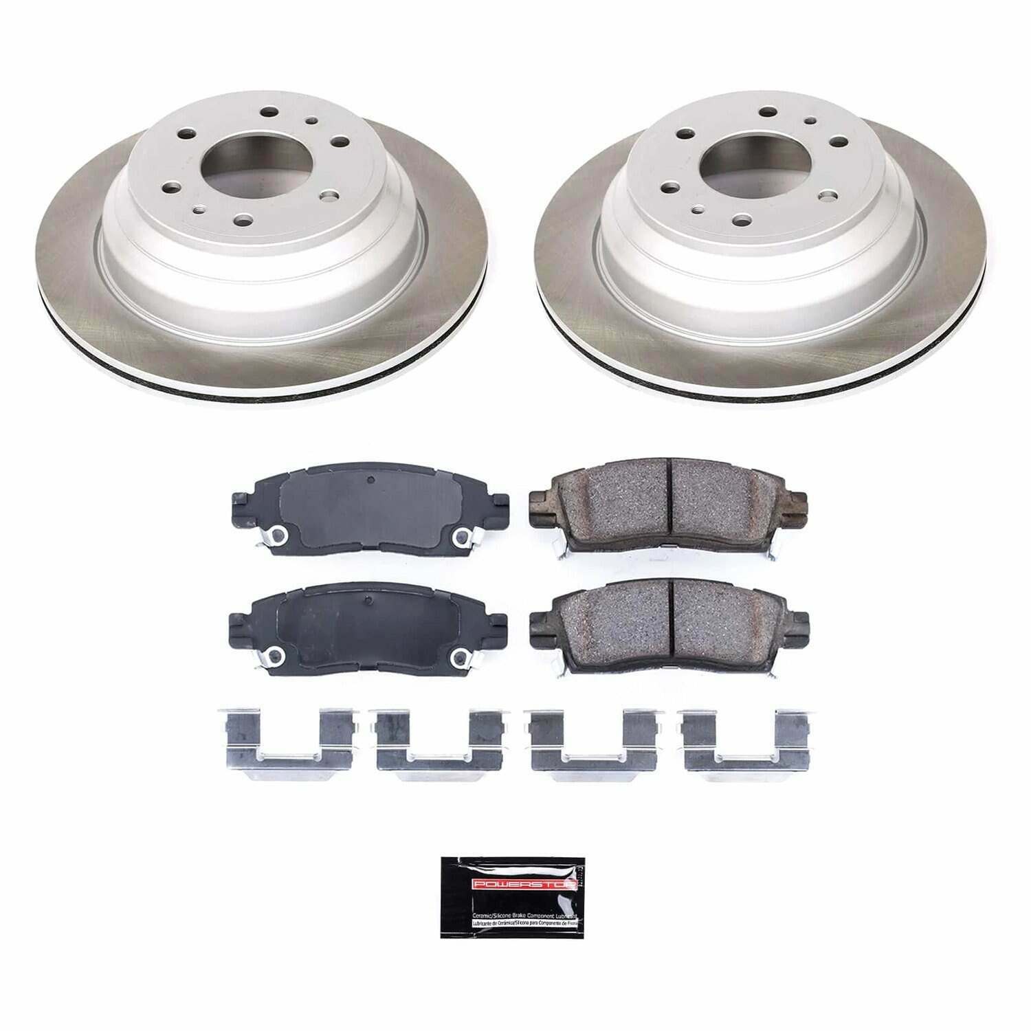 Power Stop 05-09 Saab 9-7x Rear Semi-Coated Rotor Kit - SC2050