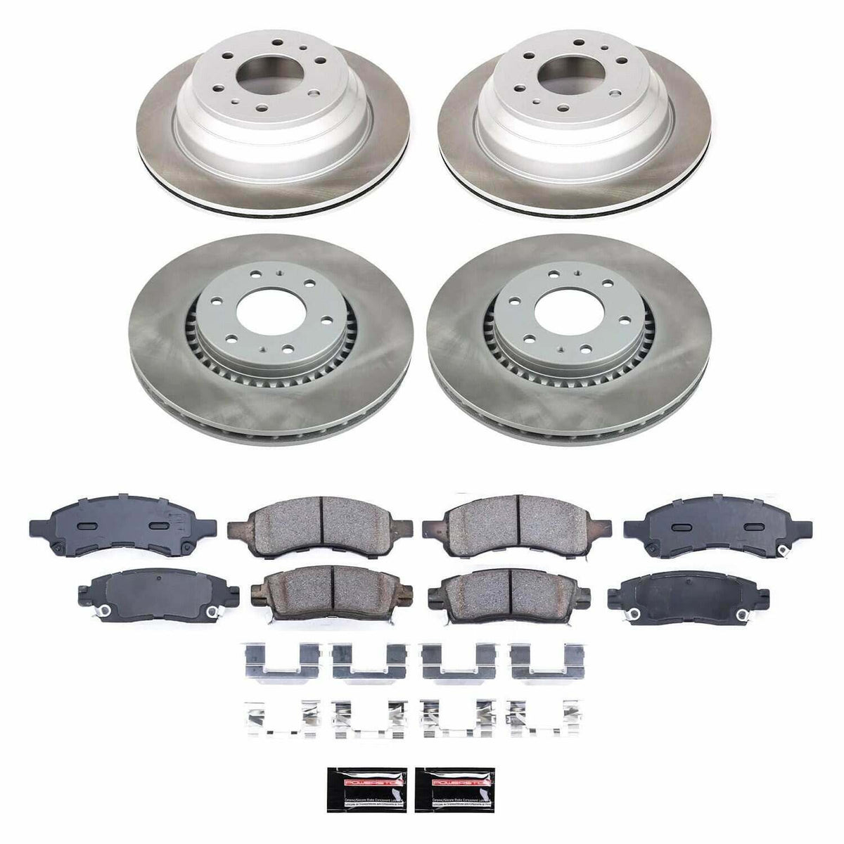 Power Stop 06-07 Buick Rainier Front and Rear Semi-Coated Rotor Kit - SC2060