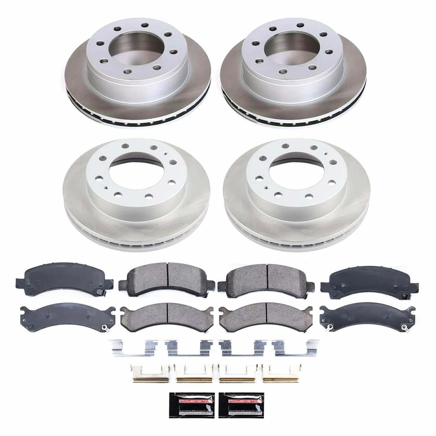 Power Stop 03-16 Chevrolet Express 3500 Front and Rear Semi-Coated Rotor Kit - SC2074