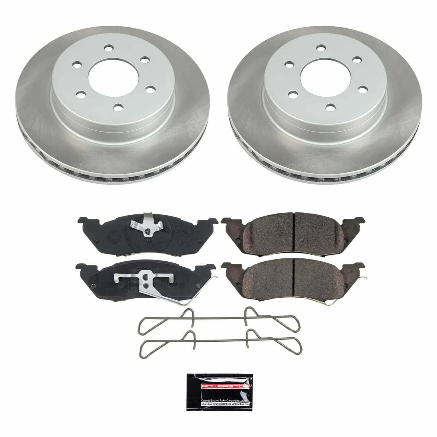 Power Stop 97-98 Dodge Dakota Front Semi-Coated Rotor Kit - SC2137
