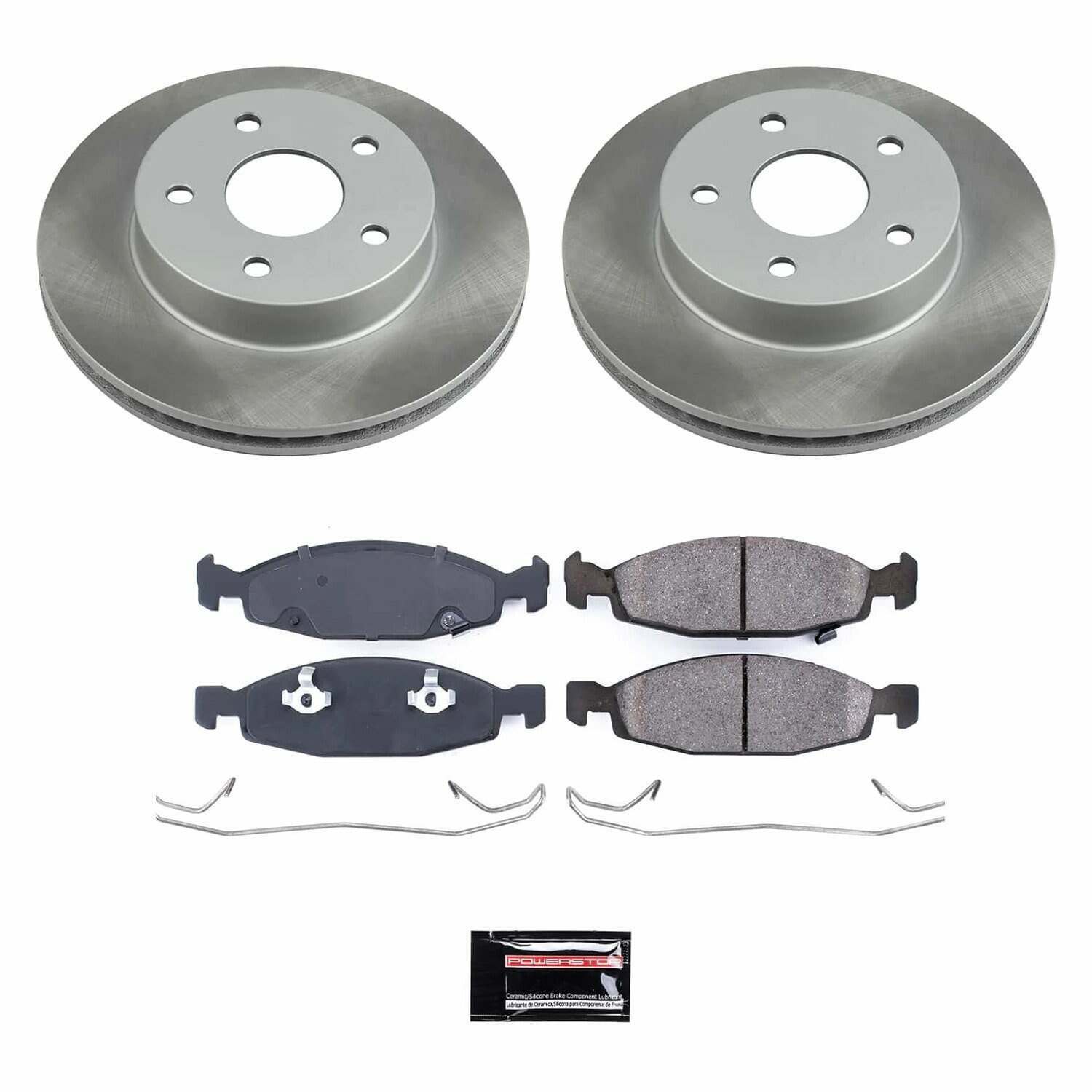 Power Stop 99-02 Jeep Grand Cherokee Front Semi-Coated Rotor Kit - SC2147