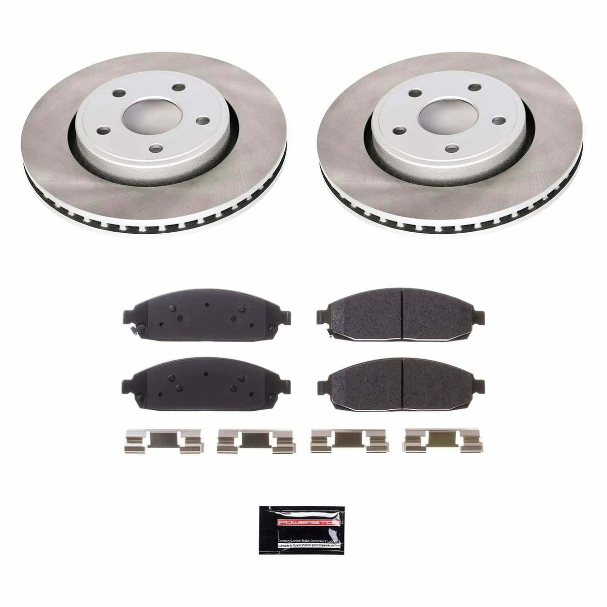 Power Stop 05-10 Jeep Grand Cherokee Front Semi-Coated Rotor Kit - SC2219