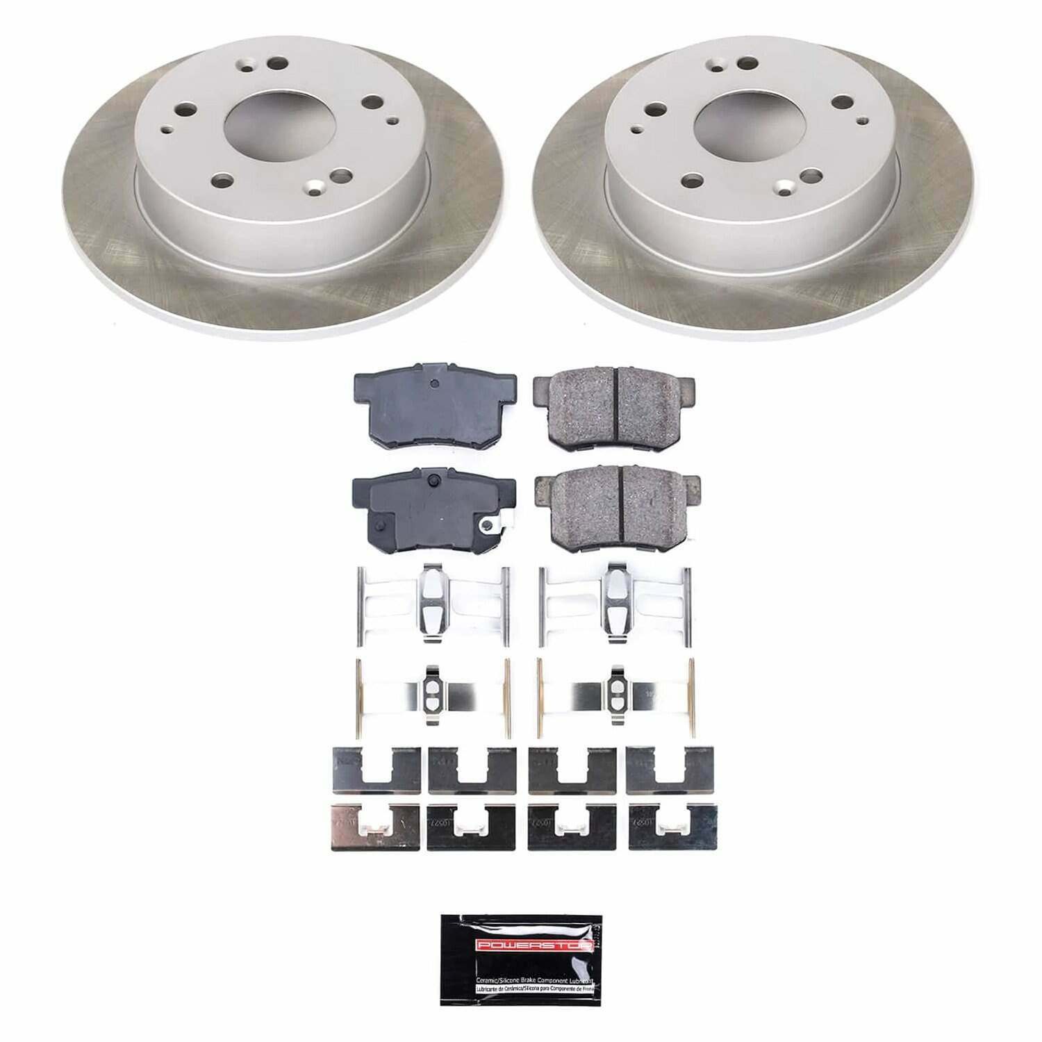 Power Stop 04-05 Honda Civic Rear Semi-Coated Rotor Kit - SC2270
