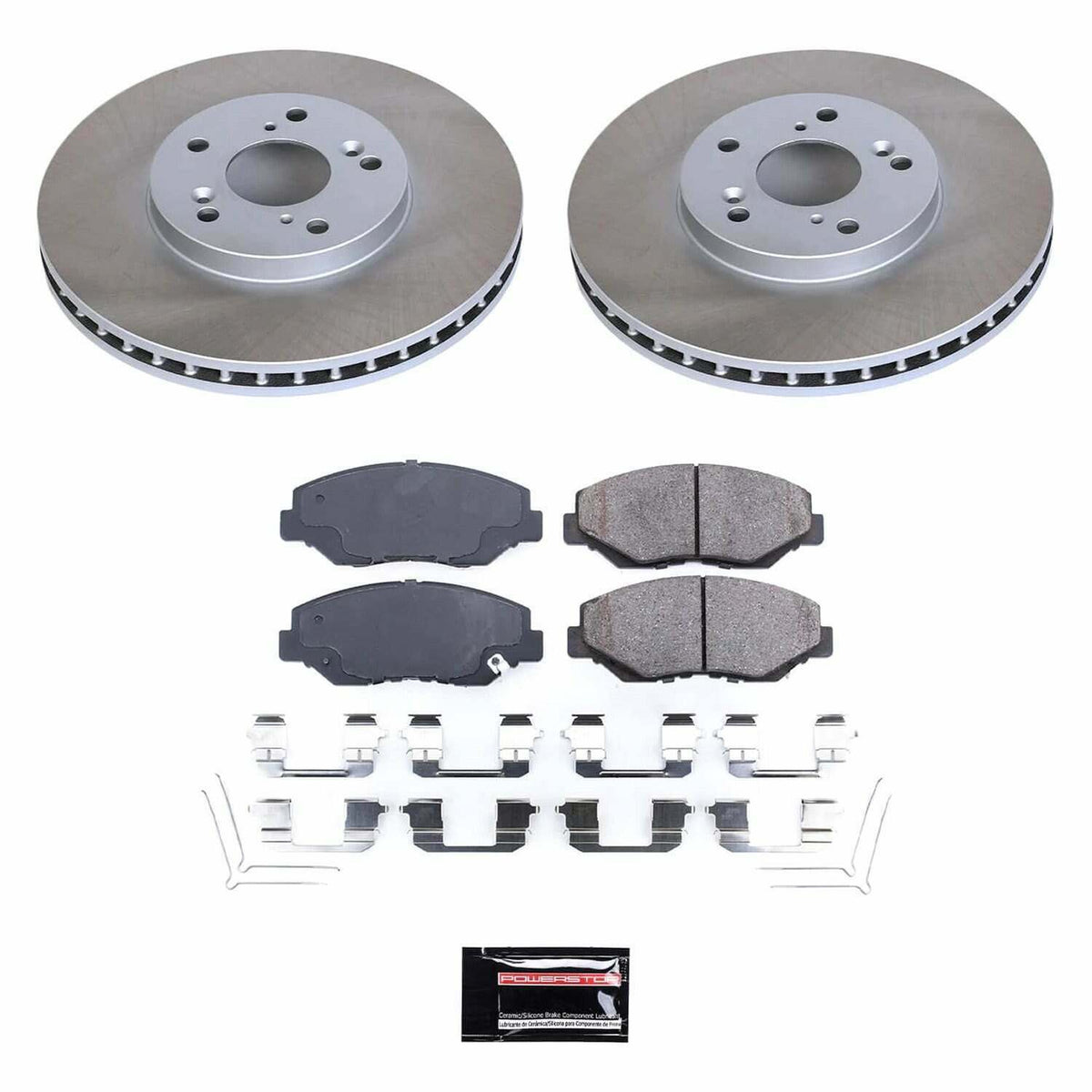 Power Stop 03-08 Honda Pilot Front Semi-Coated Rotor Kit - SC2302