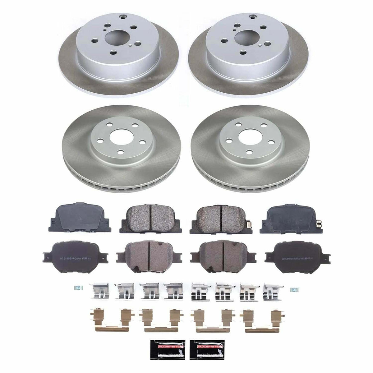 Power Stop 05-10 Scion tC Front and Rear Semi-Coated Rotor Kit - SC2315