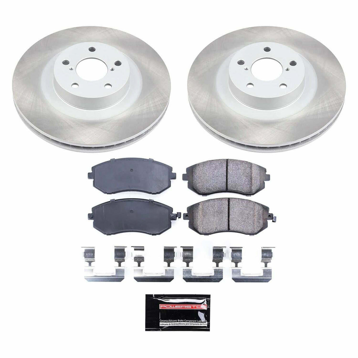 Power Stop 02-05 Subaru Outback Front Semi-Coated Rotor Kit - SC2373