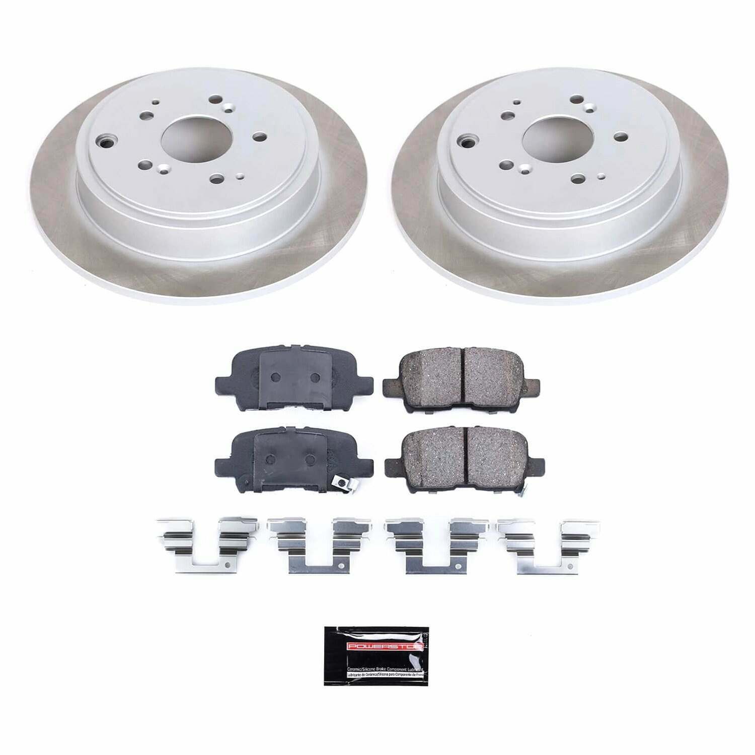 Power Stop 03-08 Honda Pilot Rear Semi-Coated Rotor Kit - SC2382