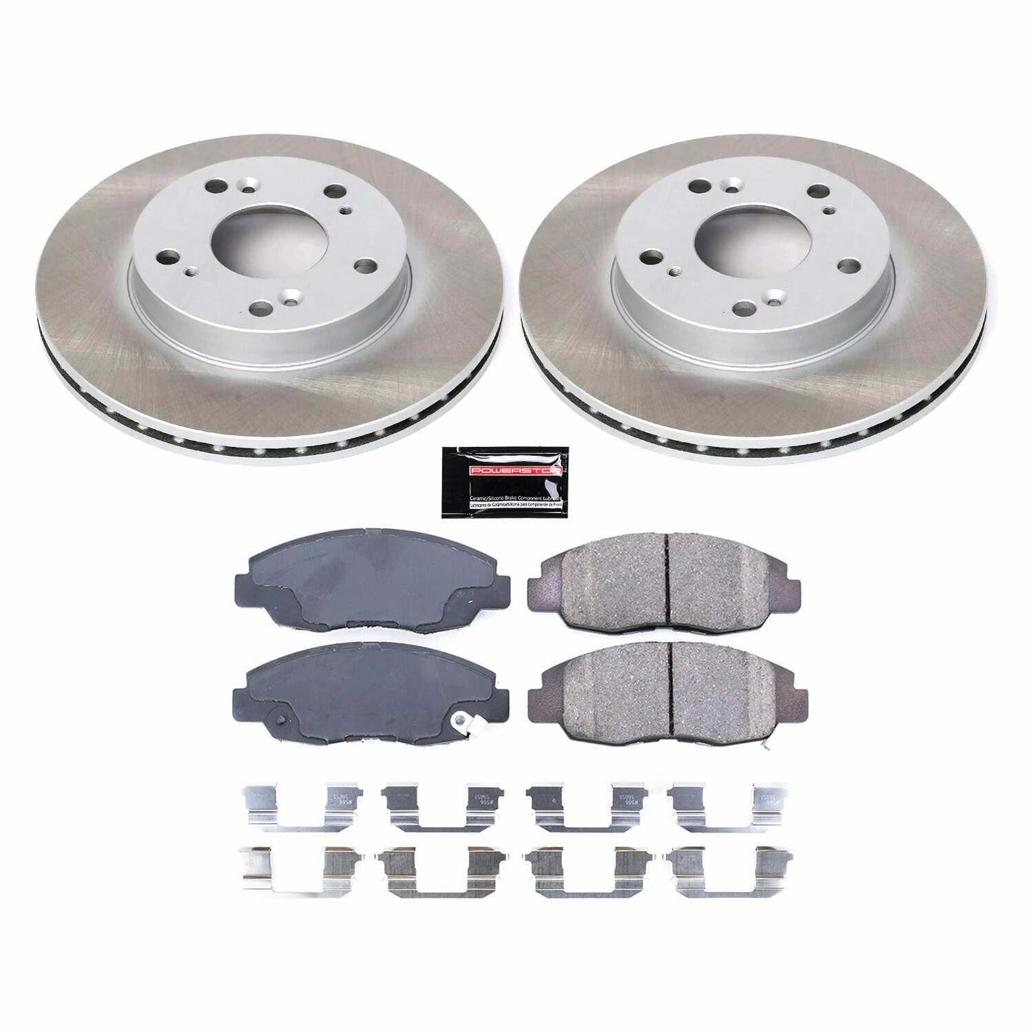 Power Stop 06-11 Honda Civic Front Semi-Coated Rotor Kit - SC2384