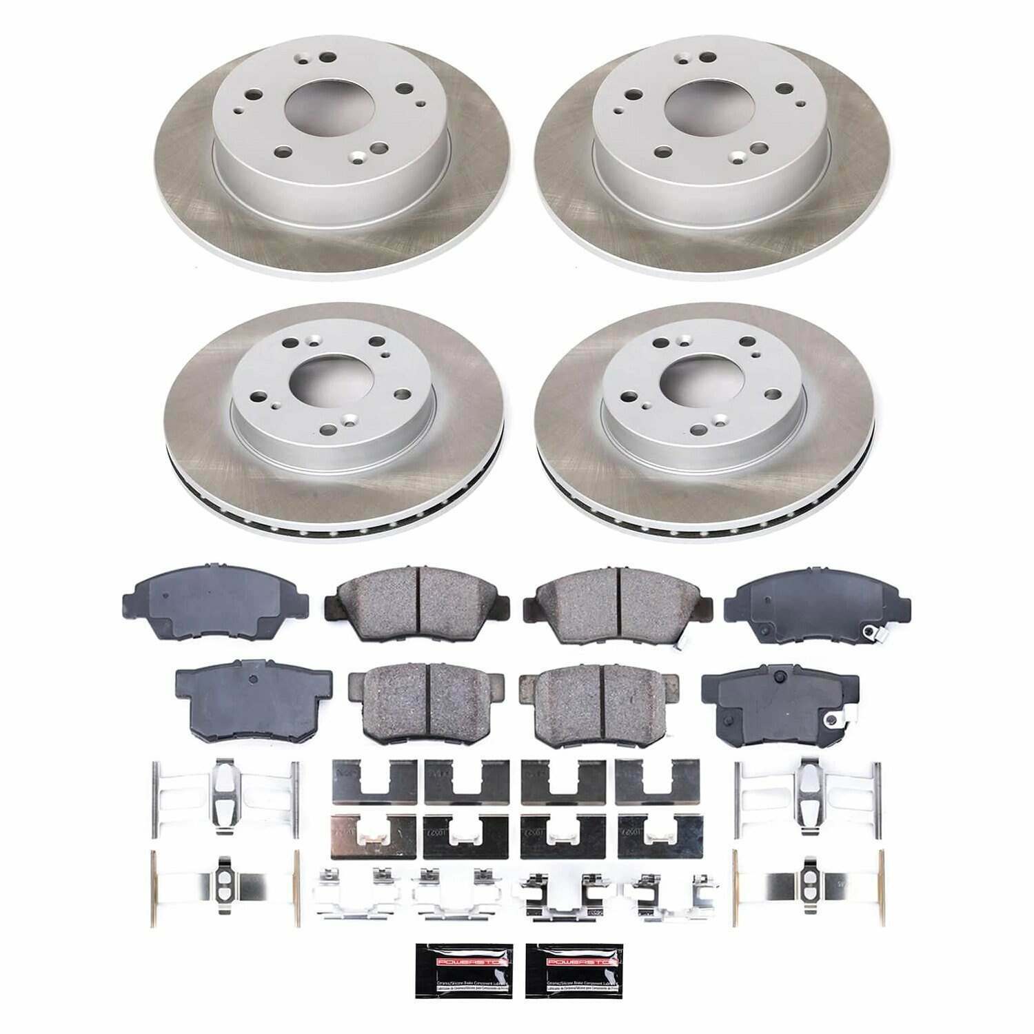 Power Stop 02-06 Acura RSX Front and Rear Semi-Coated Rotor Kit - SC2387