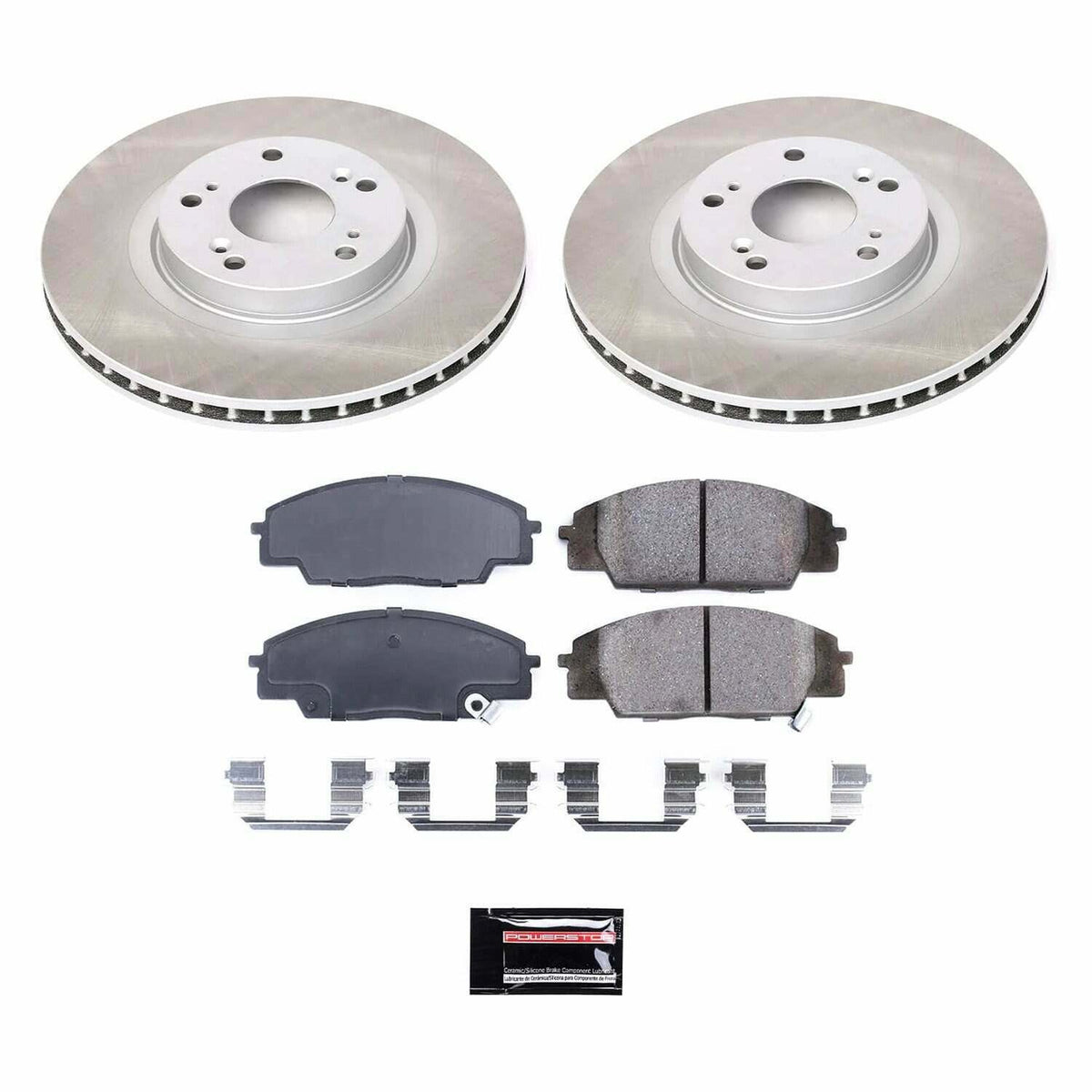 Power Stop 06-11 Honda Civic Front Semi-Coated Rotor Kit - SC2439