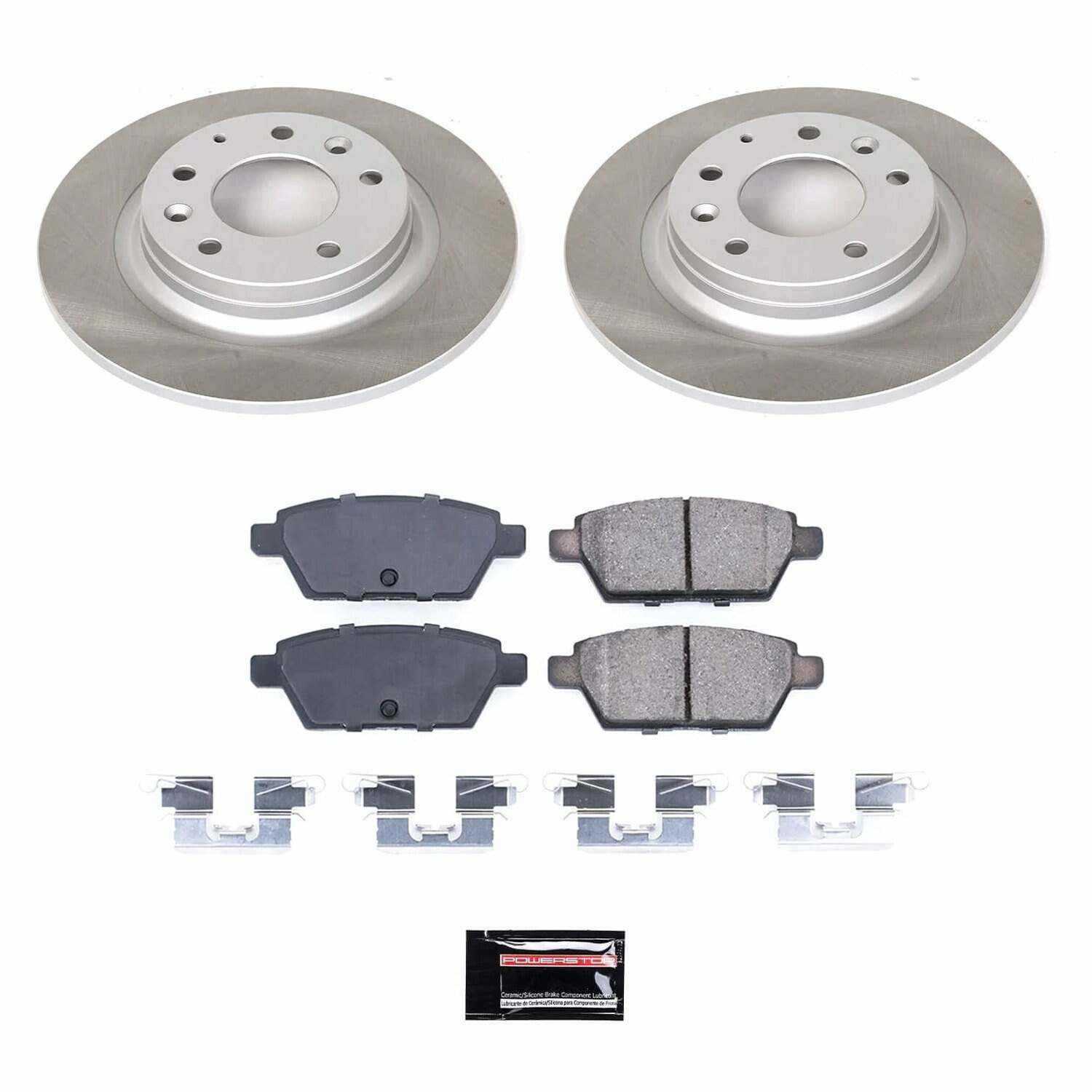 Power Stop 06-11 Mercury Milan Rear Semi-Coated Rotor Kit - SC2450