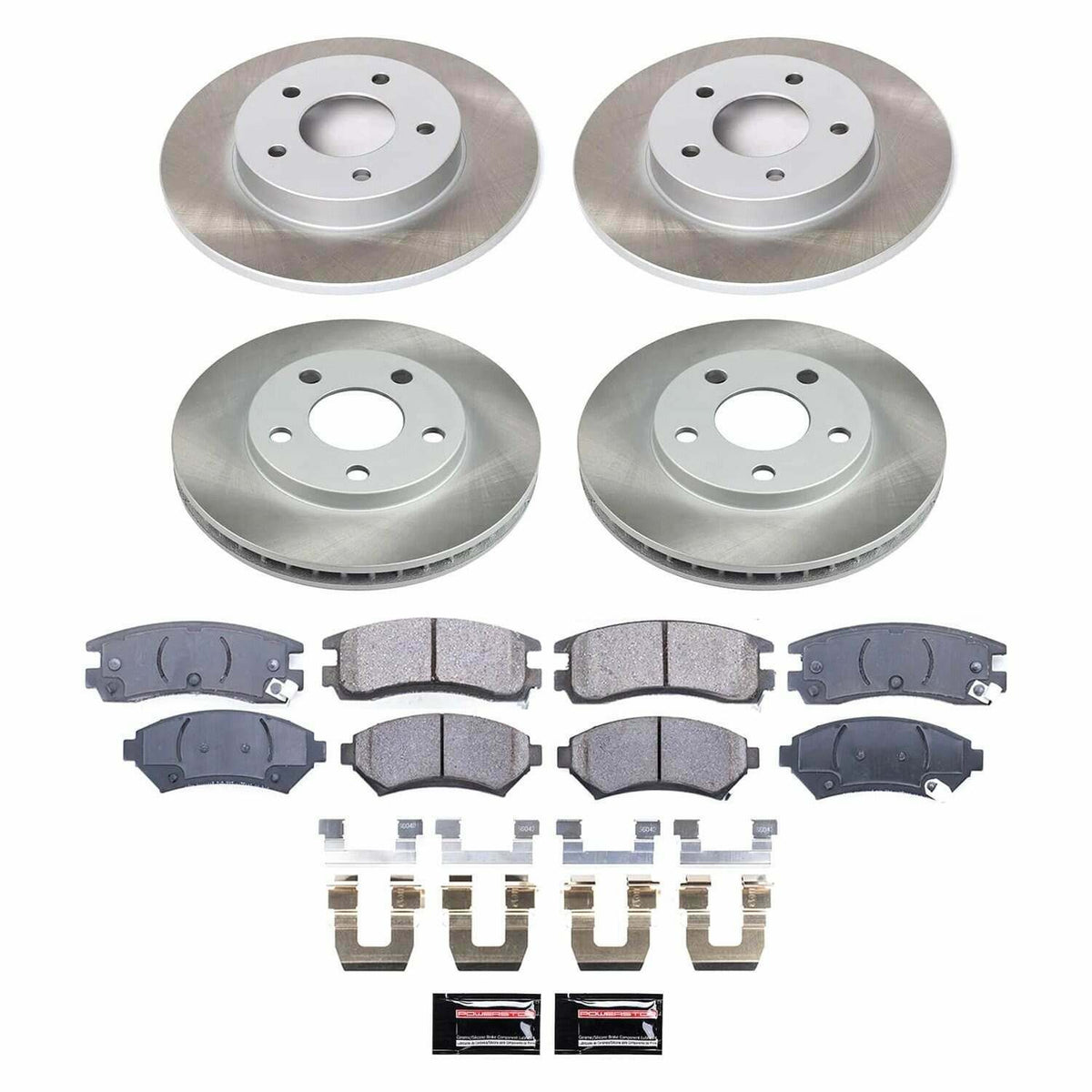 Power Stop 00-05 Buick LeSabre Front and Rear Semi-Coated Rotor Kit - SC2556