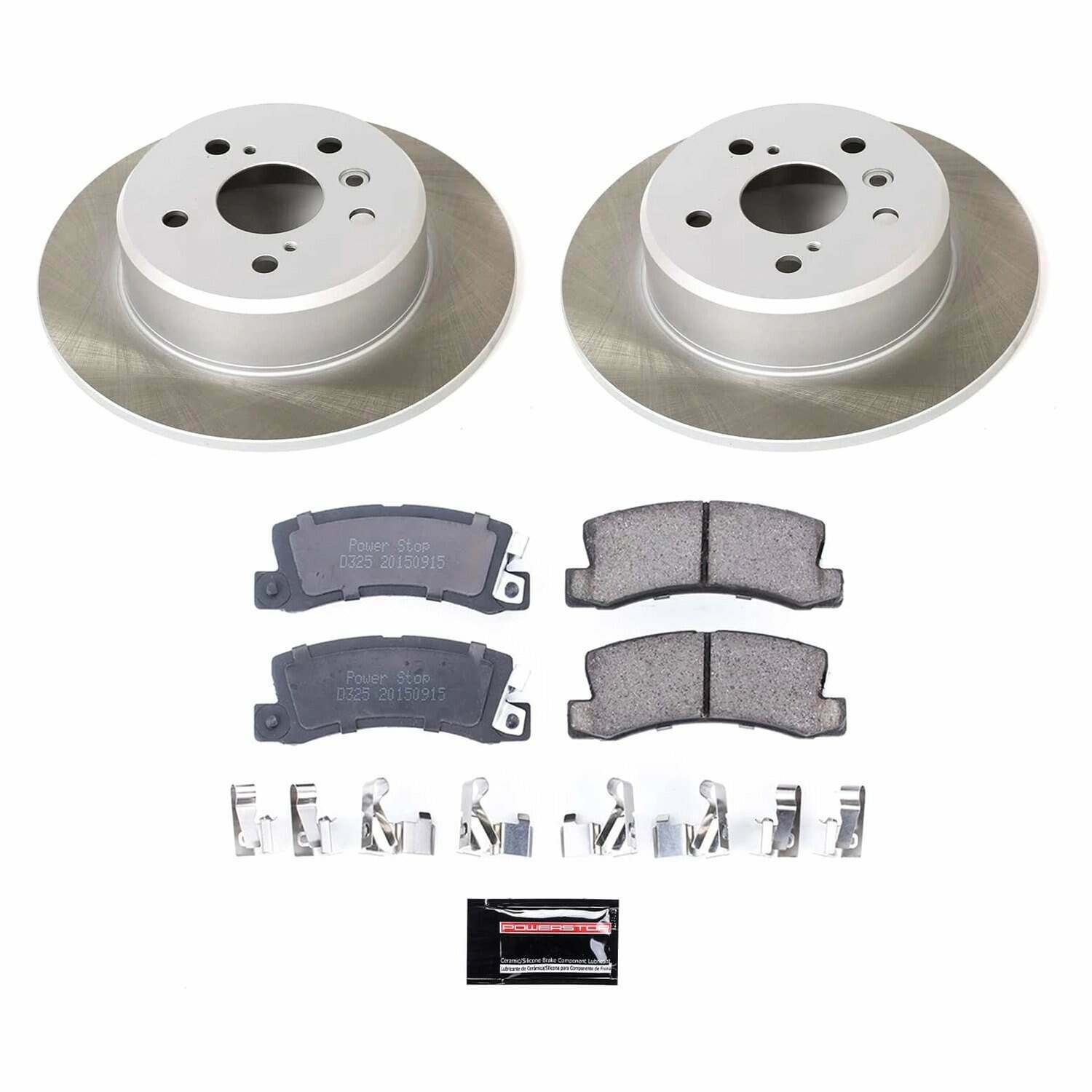 Power Stop 92-96 Toyota Camry Rear Semi-Coated Rotor Kit - SC2564