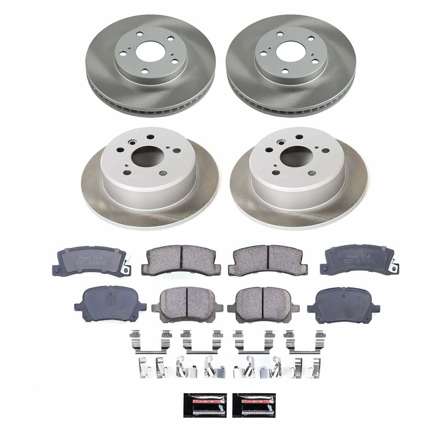 Power Stop 97-99 Lexus ES300 Front and Rear Semi-Coated Rotor Kit - SC2713