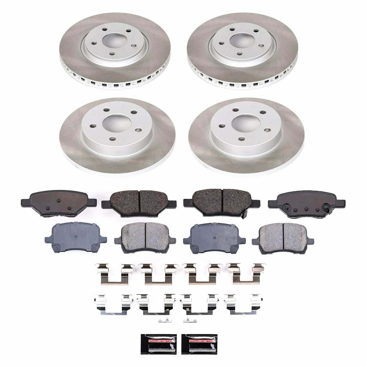 Power Stop 2007 Chevrolet Cobalt Front and Rear Semi-Coated Rotor Kit - SC2731