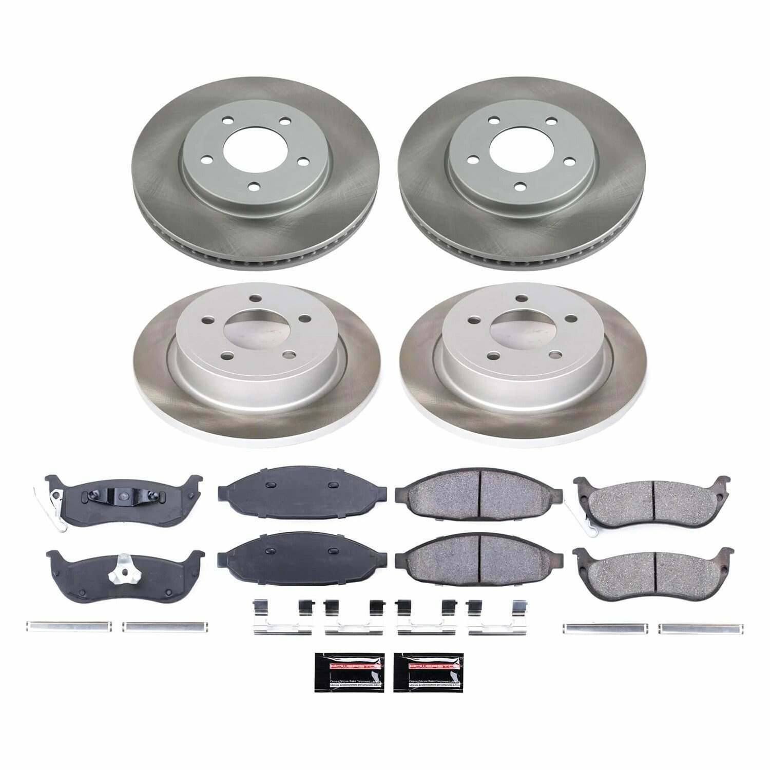 Power Stop 04-08 Chrysler Pacifica Front and Rear Semi-Coated Rotor Kit - SC2838